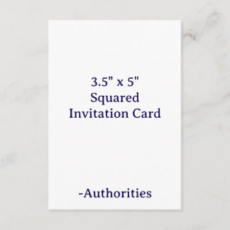 Invitación Diseña tu propio cuadrado de 3,5" x 5"