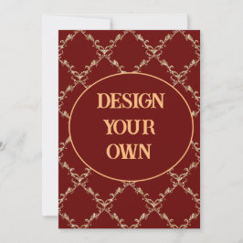 Invitación Diseña Tu Propio Elegante