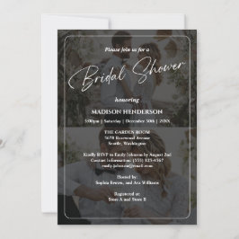 Invitación Diseñar su propia ducha de novia de 2 Collages de 