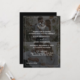 Invitación Diseñar su propio Boda de 2 Collages de fotos