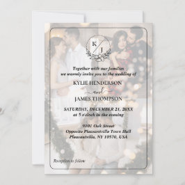Invitación Diseñar su propio Boda de 3 Collages de fotos