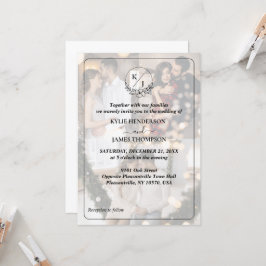 Invitación Diseñar su propio Boda de 3 Collages de fotos