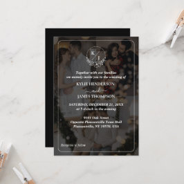 Invitación Diseñar su propio Boda de 3 Collages de fotos