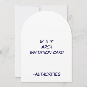 Invitación Diseñe su propio arco de 5" x 7"