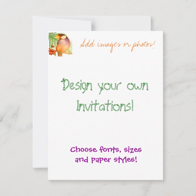 Invitación ¡Diseñe Sus Propias Invitaciones! | Zazzle.es