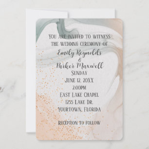 Invitación Diseño abstracto neutral suave