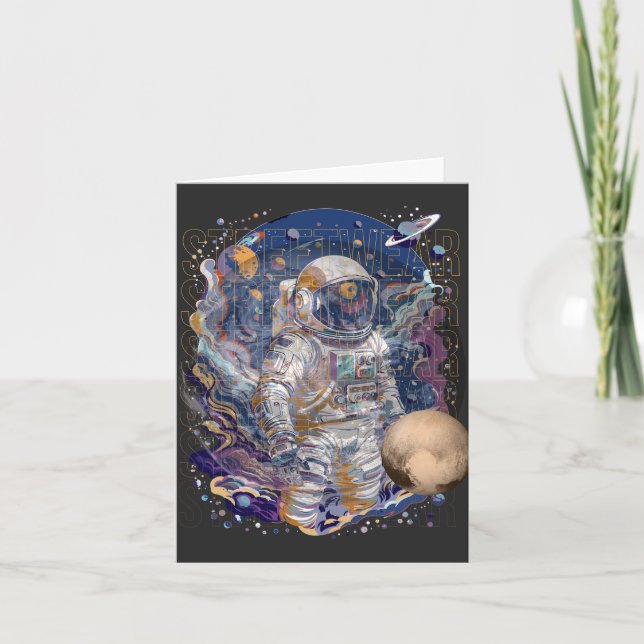 Invitación Diseño astronauta (Anverso)