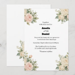 Invitación Diseño Botánico de Eucalipto Elegante