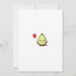 Invitación Diseño de aguacate, tema de aguacate