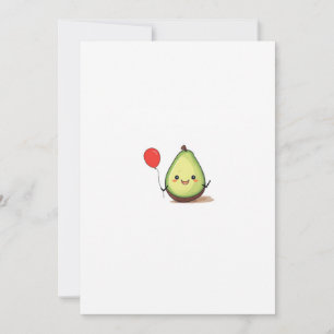 Invitación Diseño de aguacate, tema de aguacate