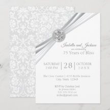 Diseño de aniversario de diamante del 75 / 60 Eleg