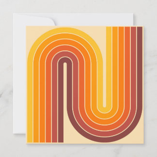 Invitación Diseño de arco doble geométrico retro