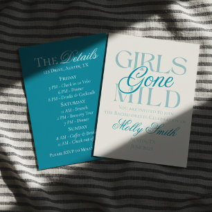 Invitación Diseño de Bachelorette Chill Graciosa para chicas