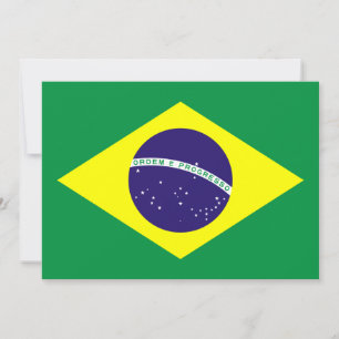 Invitación Diseño de bandera de Brasil