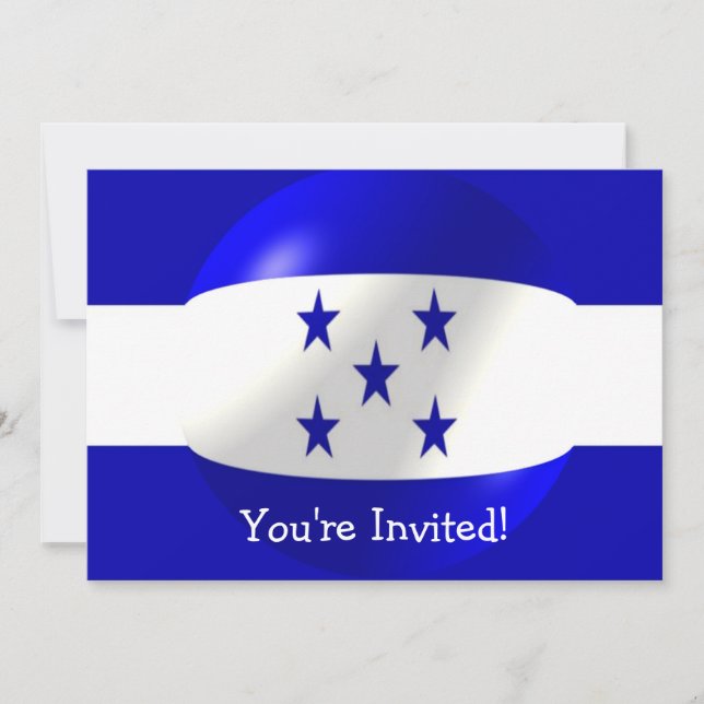 Invitación Diseño de bandera de Honduras (Anverso)