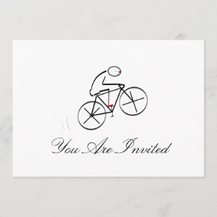 Invitación Diseño de Bicíclitos Estilizados