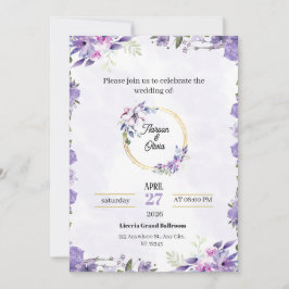 Invitación Diseño de Boda Elegante