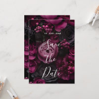 diseño de boda floral borgoña con vino rico