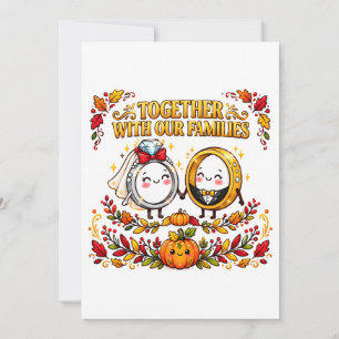 Invitación Diseño de Boda Juntos Con Nuestras Familias