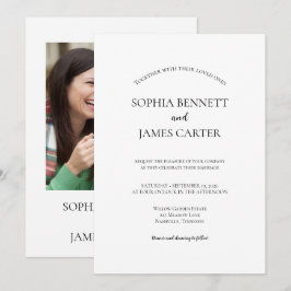 Invitación Diseño de Boda Moderno Minimalista Boho