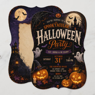 Invitación diseño de calabaza