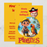 Diseño de caricatura pirata personalizada con play