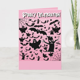 Invitación Diseño de Celebración de Fantasmas Espeluznantes y