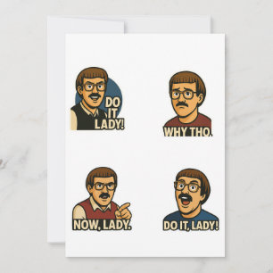 Invitación Diseño de cita retro divertida – Meme de Do It Lad
