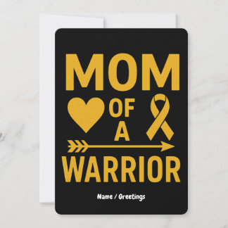 Invitación Diseño de Conciencia del Cáncer Infantil para Mamá