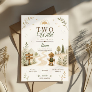 Invitación Diseño de cumpleaños de explorador boho salvaje do