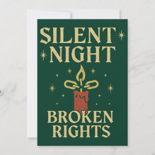 Invitación Diseño de Derechos Rotas Noche Silenciosa