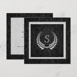 Invitación Diseño de diamante en damasco