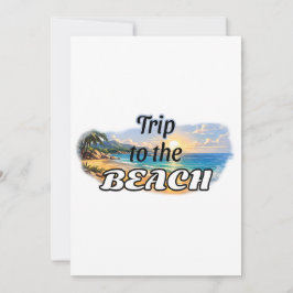 Invitación Diseño de Escape de Puesta de Sol Tropical en la P