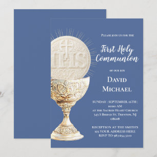 Invitación diseño de Eucaristía Primera Comunión