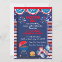 diseño de fiesta de BBQ del día de la Independenci