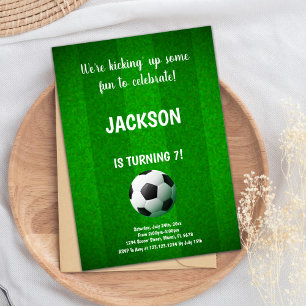 Invitación Diseño de Fiesta de deportes de línea de campo