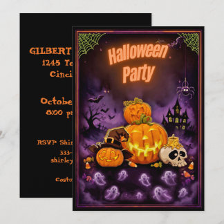Invitación Diseño de fiesta de Halloween Spooktacular