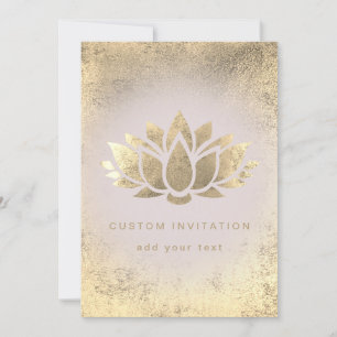 Invitación diseño de flor de loto