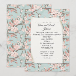 Invitación Diseño de florecimiento de cerezo Sakura para reno