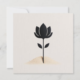 Invitación Diseño de flores abstractas