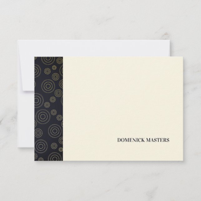 Invitación Diseño de fondo Art Déco Personalizado (Anverso)