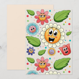 Invitación Diseño de fondo continuo con flores coloridas