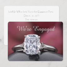 Diseño de foto de anillo de diamantes “Estamos com