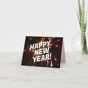 Invitación Diseño de fuegos artificiales Año Nuevo
