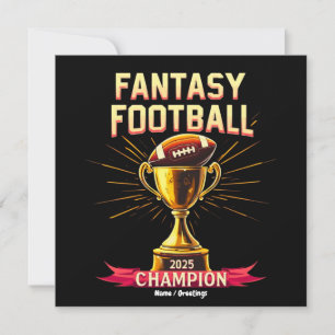 Invitación Diseño de fútbol divertido campeón de Fantasy Foot