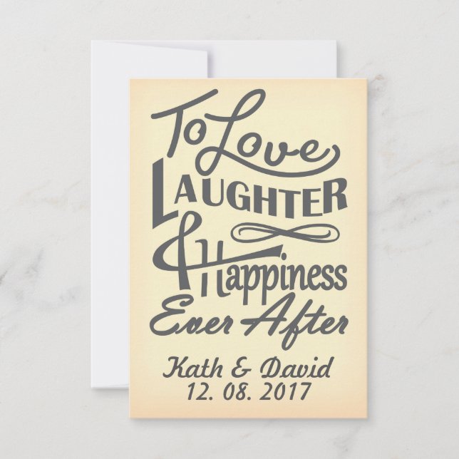 Invitación diseño de guardar la fecha (Anverso)