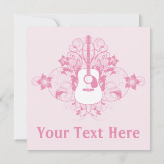 Invitación Diseño de guitarra