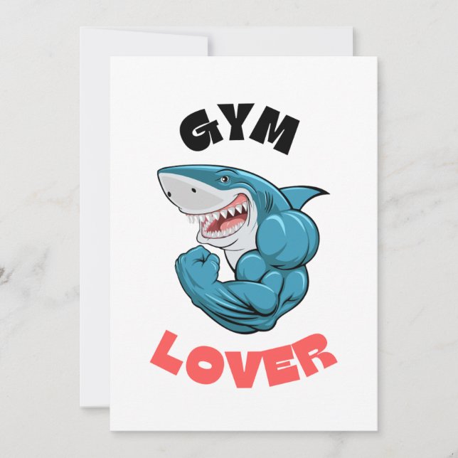 Invitación Diseño de Gym Love (Anverso)