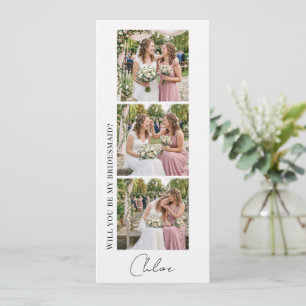Invitación Diseño de impresión de tira de fotos de propuesta