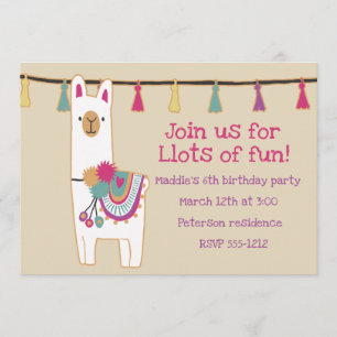 Invitación Diseño de la llama y la borilla